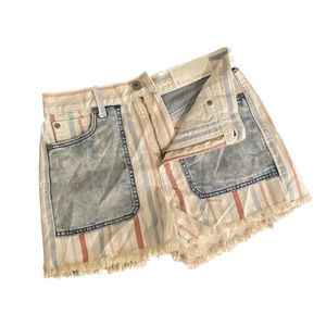 NWT women’s American Eagle shorts size 2 red white blue mom shorts